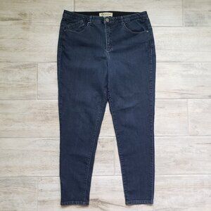 Democracy Jeans Women's Skinny Dark Wash Tapered Ankle Ab Solutions Band 12